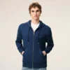 Sudadera con capucha y cremallera Ami de Coeur de algodón azul Sudadera con capucha y cremallera Ami de Coeur de algodón azul