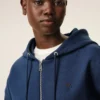 Sudadera con capucha y cremallera Ami de Coeur de algodón azul Sudadera con capucha y cremallera Ami de Coeur de algodón azul