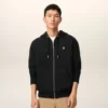 Sudadera con capucha y cremallera Ami de Coeur de algodón negro Sudadera con capucha y cremallera Ami de Coeur de algodón negro
