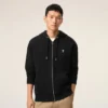 Sudadera con capucha y cremallera Ami de Coeur de algodón negro Sudadera con capucha y cremallera Ami de Coeur de algodón negro