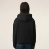 Sudadera con capucha y cremallera Ami de Coeur de algodón negro Sudadera con capucha y cremallera Ami de Coeur de algodón negro