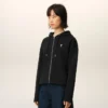 Sudadera con capucha y cremallera Ami de Coeur de algodón negro Sudadera con capucha y cremallera Ami de Coeur de algodón negro