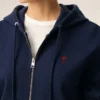 Sudadera con capucha y cremallera Red Ami de Coeur de algodón azul y rojo Sudadera con capucha y cremallera Red Ami de Coeur de algodón azul y rojo