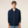 Sudadera con capucha y cremallera Red Ami de Coeur de algodón azul y rojo Sudadera con capucha y cremallera Red Ami de Coeur de algodón azul y rojo