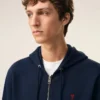 Sudadera con capucha y cremallera Red Ami de Coeur de algodón azul y rojo Sudadera con capucha y cremallera Red Ami de Coeur de algodón azul y rojo