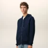 Sudadera con capucha y cremallera Red Ami de Coeur de algodón azul y rojo Sudadera con capucha y cremallera Red Ami de Coeur de algodón azul y rojo