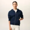 Sudadera con capucha y cremallera Red Ami de Coeur de algodón azul y rojo Sudadera con capucha y cremallera Red Ami de Coeur de algodón azul y rojo