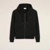 Sudadera con capucha y cremallera Red Ami de Coeur de algodón negro Sudadera con capucha y cremallera Red Ami de Coeur de algodón negro