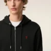 Sudadera con capucha y cremallera Red Ami de Coeur de algodón negro Sudadera con capucha y cremallera Red Ami de Coeur de algodón negro