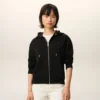 Sudadera con capucha y cremallera Red Ami de Coeur de algodón negro Sudadera con capucha y cremallera Red Ami de Coeur de algodón negro