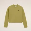 Sudadera corta Ami de Coeur de algodón verde Sudadera corta Ami de Coeur de algodón verde