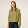 Sudadera corta Ami de Coeur de algodón verde Sudadera corta Ami de Coeur de algodón verde