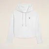 Sudadera corta con capucha Ami de Coeur de algodón blanco Sudadera corta con capucha Ami de Coeur de algodón blanco
