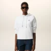 Sudadera corta con capucha Ami de Coeur de algodón blanco Sudadera corta con capucha Ami de Coeur de algodón blanco