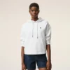 Sudadera corta con capucha Ami de Coeur de algodón blanco Sudadera corta con capucha Ami de Coeur de algodón blanco