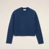 Sudadera corta de algodón azul Ami de Coeur Sudadera corta de algodón azul Ami de Coeur