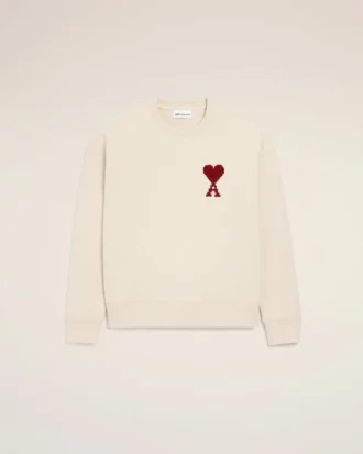 Sudadera de algodón blanco Ami de Coeur