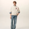 Sudadera de algodón blanco Ami de Coeur Sudadera de algodón blanco Ami de Coeur