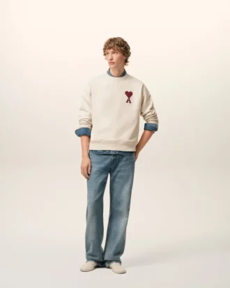 Sudadera de algodón blanco Ami de Coeur