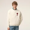 Sudadera de algodón blanco Ami de Coeur Sudadera de algodón blanco Ami de Coeur