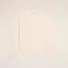 Sudadera de algodón blanco con Ami de Coeur en relieve Sudadera de algodón blanco con Ami de Coeur en relieve