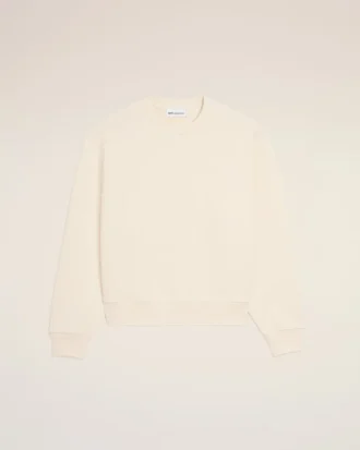 Sudadera de algodón blanco con Ami de Coeur en relieve
