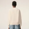 Sudadera de algodón blanco con Ami de Coeur en relieve Sudadera de algodón blanco con Ami de Coeur en relieve