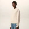 Sudadera de algodón blanco con Ami de Coeur en relieve Sudadera de algodón blanco con Ami de Coeur en relieve