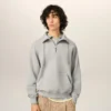 Sudadera de algodón gris Ami de Coeur