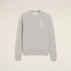 Sudadera de algodón gris con Ami de Coeur Sudadera de algodón gris con Ami de Coeur
