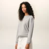 Sudadera de algodón gris con Ami de Coeur Sudadera de algodón gris con Ami de Coeur