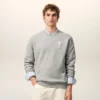 Sudadera de algodón gris con Ami de Coeur Sudadera de algodón gris con Ami de Coeur