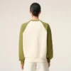 Sudadera de punto de algodón Ami de Coeur en blanco y verde Sudadera de punto de algodón Ami de Coeur en blanco y verde