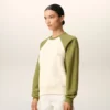Sudadera de punto de algodón Ami de Coeur en blanco y verde Sudadera de punto de algodón Ami de Coeur en blanco y verde