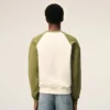 Sudadera de punto de algodón Ami de Coeur en blanco y verde Sudadera de punto de algodón Ami de Coeur en blanco y verde