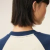 Sudadera de punto de algodón blanca y azul Ami de Coeur Sudadera de punto de algodón blanca y azul Ami de Coeur
