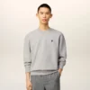 Sudadera gris de algodón con contraste «Ami de Coeur» Sudadera gris de algodón con contraste «Ami de Coeur»