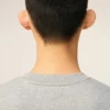 Sudadera gris de algodón con contraste «Ami de Coeur» Sudadera gris de algodón con contraste «Ami de Coeur»