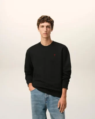 Sudadera Red Ami de Coeur de algodón negro y rojo