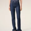 Vaqueros bootcut de algodón azul