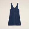 Vestido azul de algodón con tirantes finos Vestido azul de algodón con tirantes finos