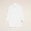 Vestido camisero ancho de algodón blanco Ami de Coeur