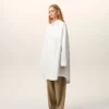 Vestido camisero ancho de algodón blanco Ami de Coeur