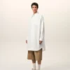 Vestido camisero ancho de algodón blanco Ami de Coeur