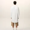 Vestido camisero ancho de algodón blanco Ami de Coeur