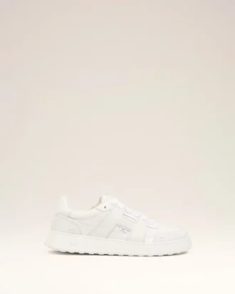 Zapatillas A Walk de piel de vacuno blanca