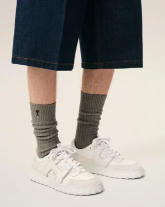 Zapatillas A Walk de piel de vacuno blanca
