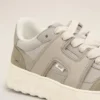 Zapatillas A Walk de piel de vacuno gris Zapatillas A Walk de piel de vacuno gris