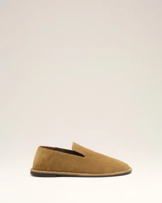 Zapatillas midi de piel de vacuno marrón