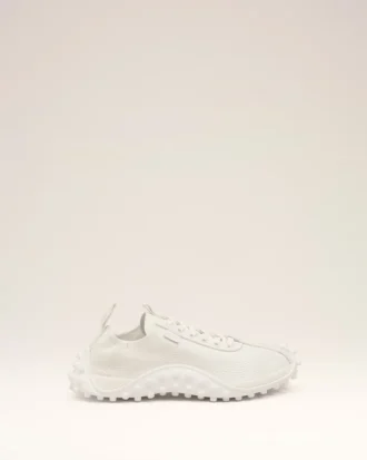 Zapatillas Mirage de piel de vaca blanca
